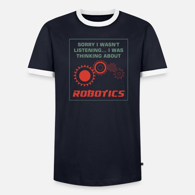 Thinking About Robots Engineering Electronic - Men's Ringer Shirt - undefined
