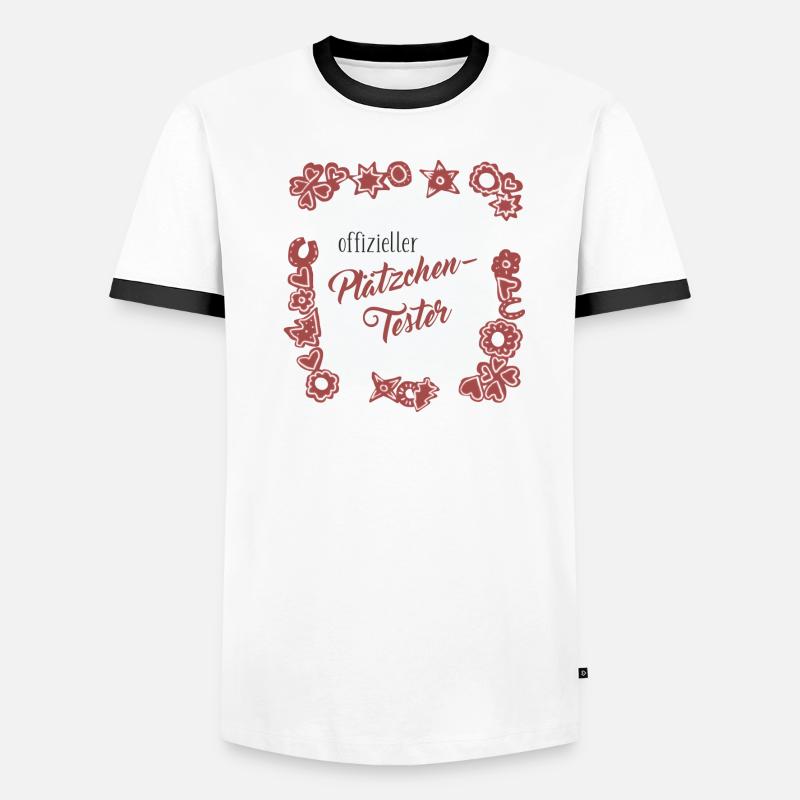 Offizieller Plätzchen Tester Männer Kontrast-T-Shirt