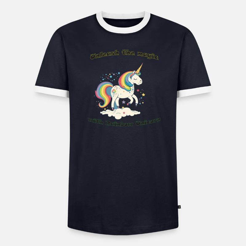 Magisches Einhorn Männer Kontrast-T-Shirt