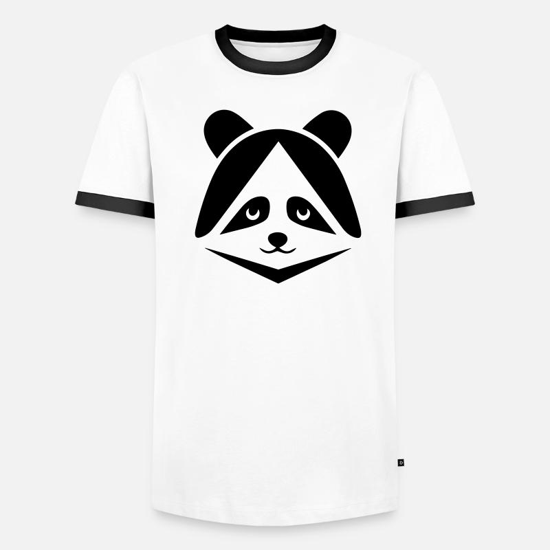 panda T-shirt contrasté Homme