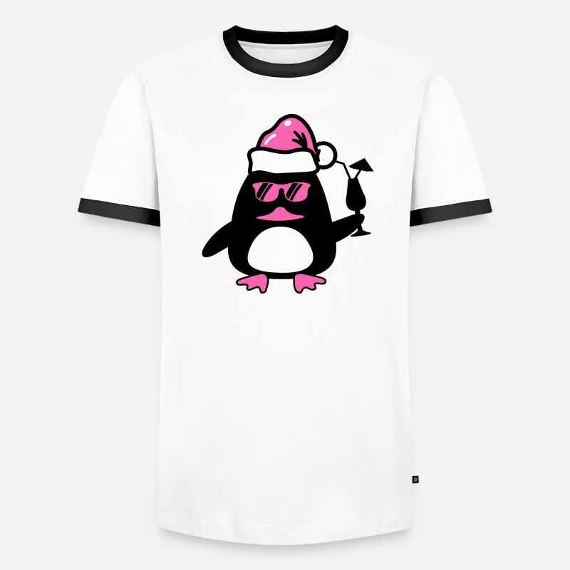 Noël du canard de plage T-shirt contrasté Homme