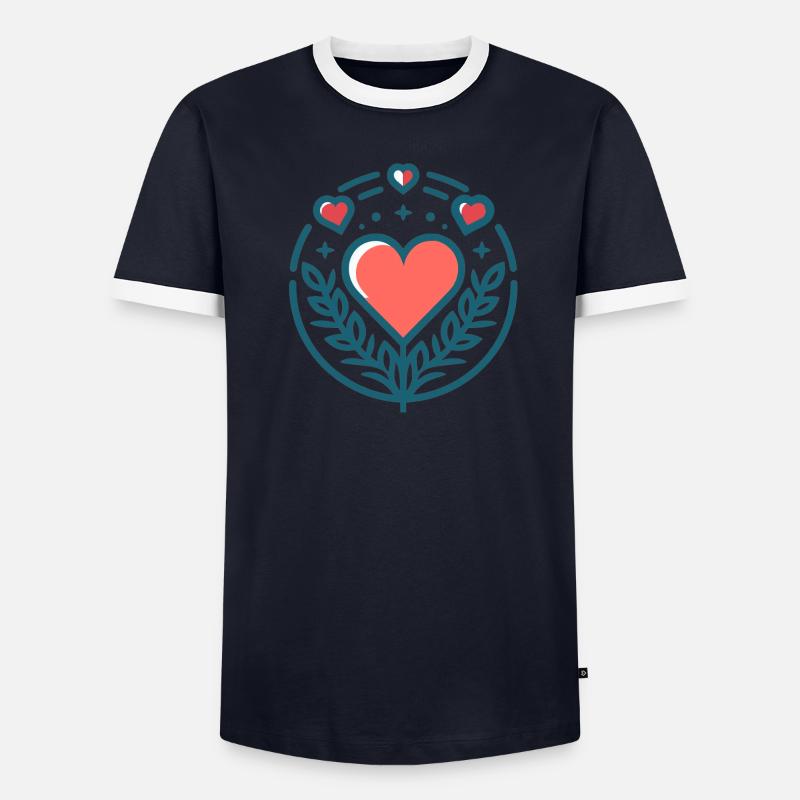 Saint-Valentin T-shirt contrasté Homme