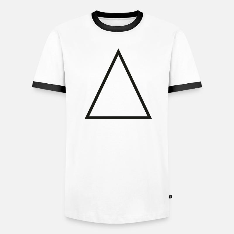 Triangle Überblick Männer Kontrast-T-Shirt