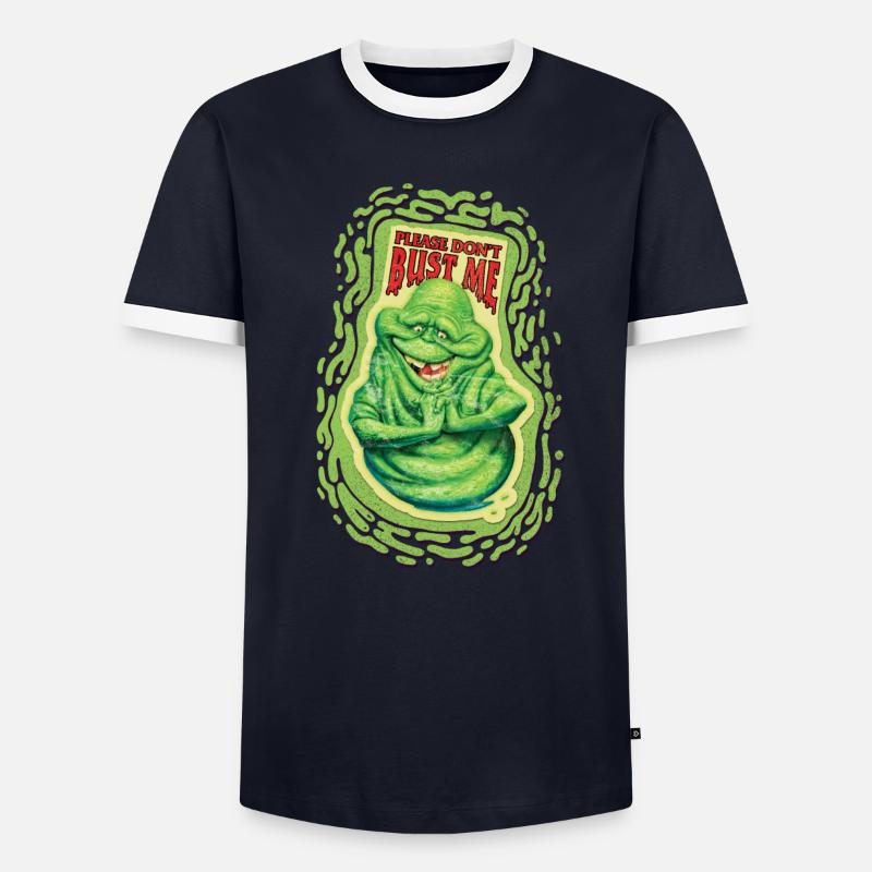 Ghostbusters Please Don't Bust Me Slimer Männer Kontrast-T-Shirt