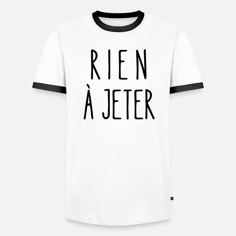 rien à jeter T-shirt contrasté Homme