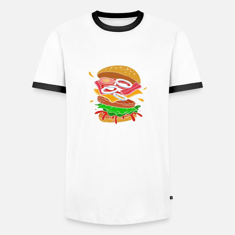 Cheeseburger Men's Ringer Shirt