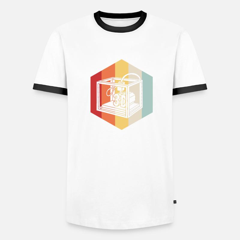 Impression 3D T-shirt contrasté Homme