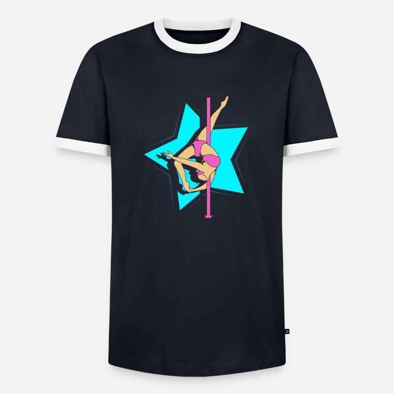 Pole Dance T-shirt contrasté Homme