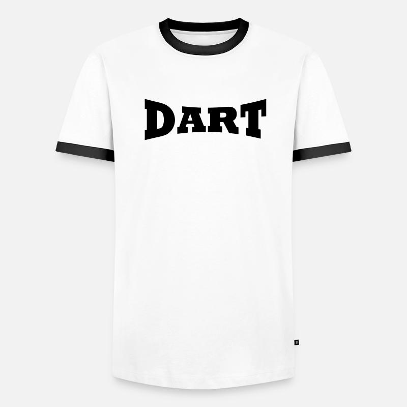 Fléchettes lettrage T-shirt contrasté Homme