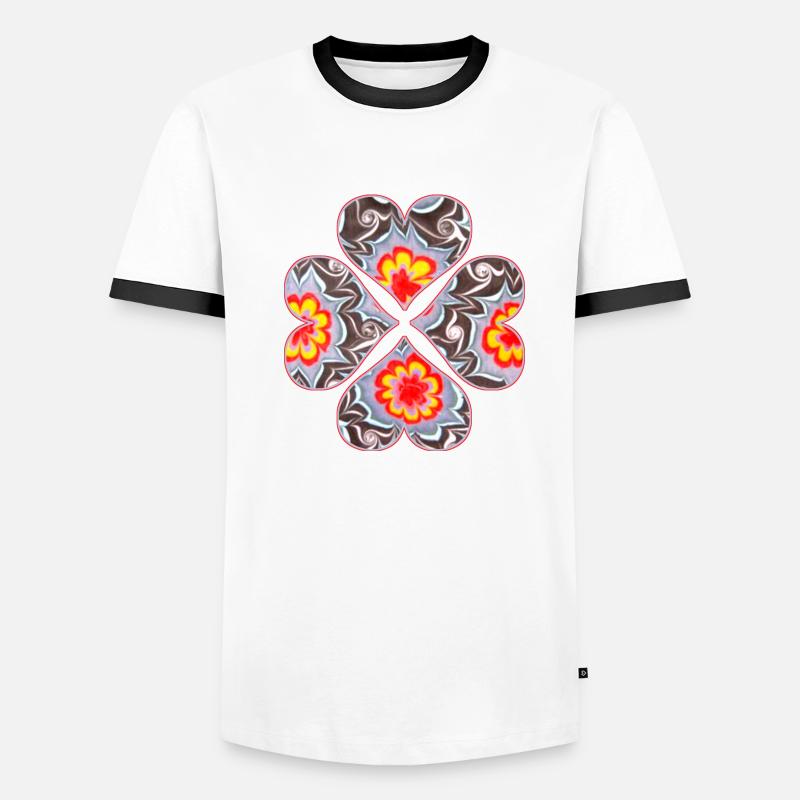 Trèfle 4 Coeurs E 33 T-shirt contrasté Homme