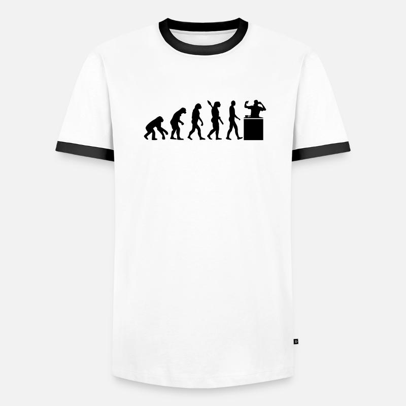 Evolution DJ Männer Kontrast-T-Shirt