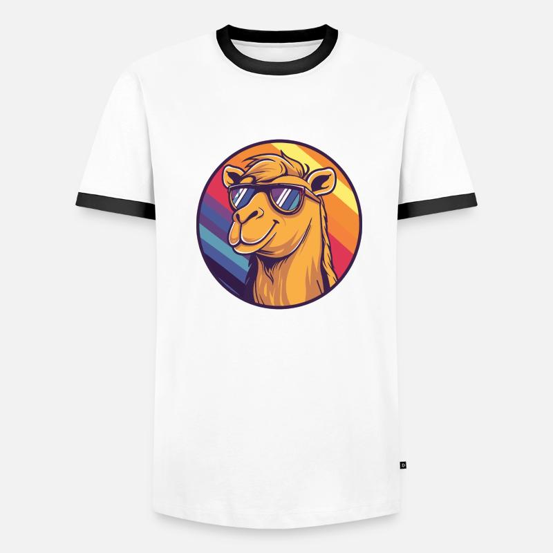 Kamel Comic Cool Sommer Männer Kontrast-T-Shirt