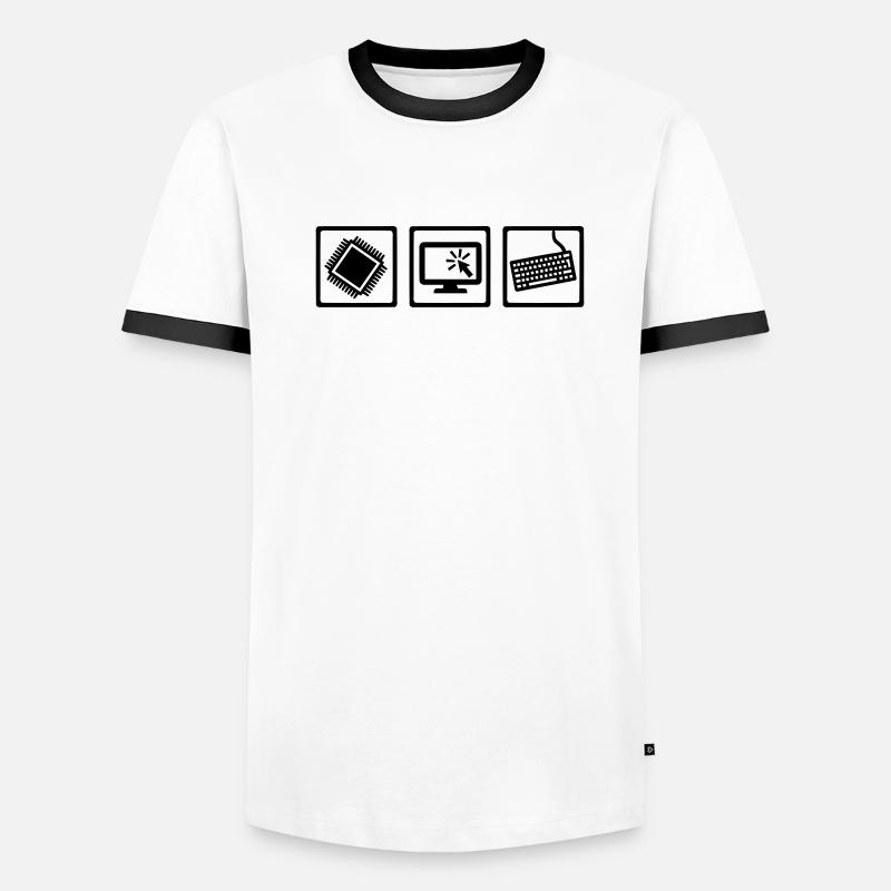 Programmierer Männer Kontrast-T-Shirt