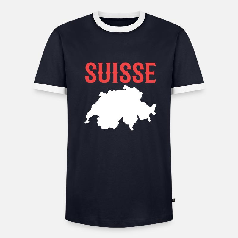 Schweiz Schweizer Schweizerdeutsch Männer Kontrast-T-Shirt