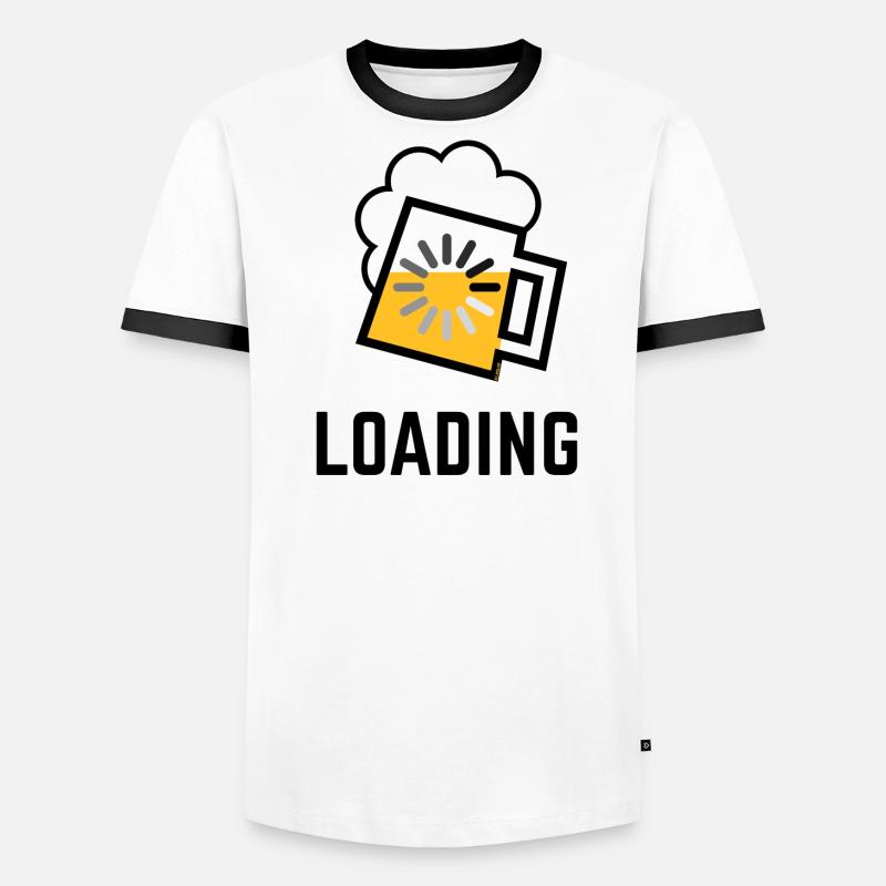 Bier Loading (Bier Wird Geladen / Positiv / /) Männer Kontrast-T-Shirt