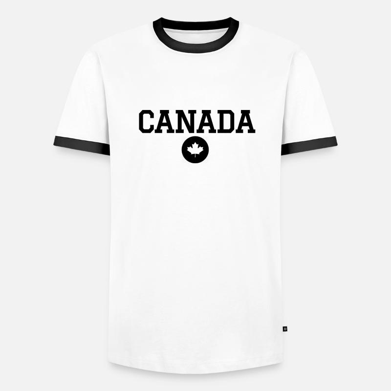 CANADA - Maple Leaf Men's Ringer Shirt