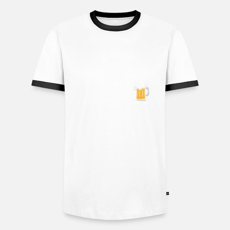 Gepflegt Einen Hinter Die Binde Kippen Männer Kontrast-T-Shirt