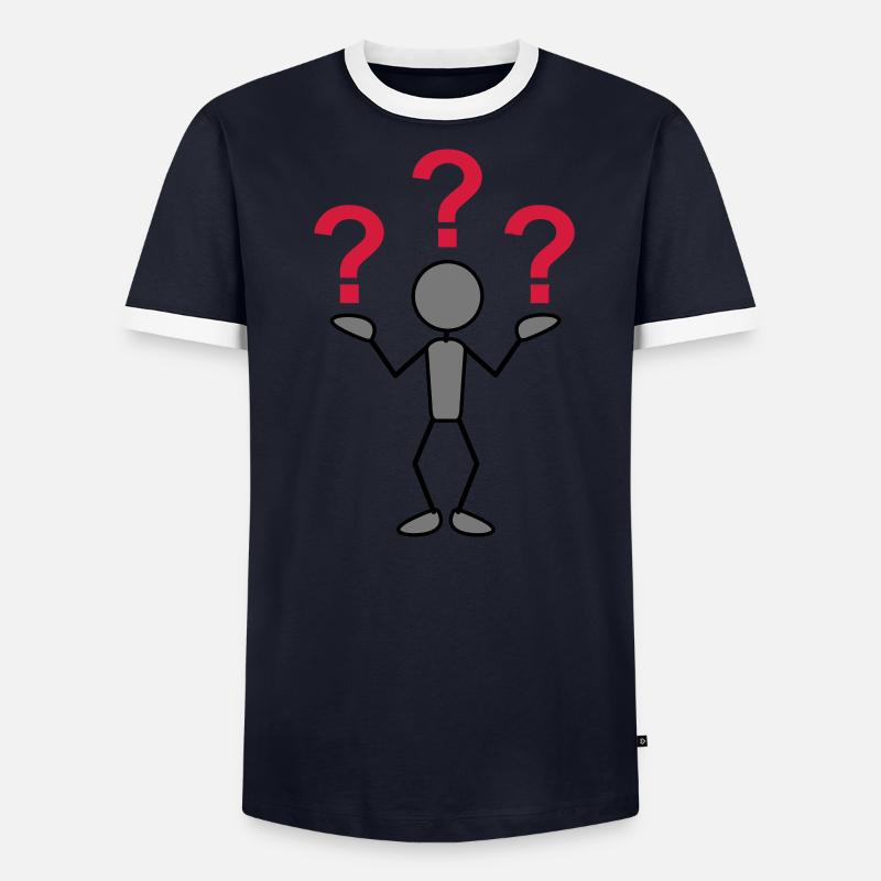 greyman_with_problems_3c Men's Ringer Shirt