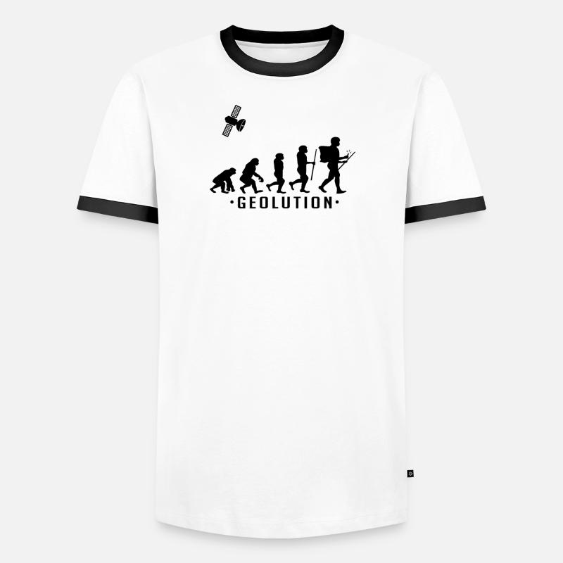 Chemise geocaching evolution Geolution T-shirt contrasté Homme