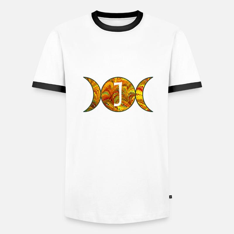 mondphasen e 38 j Männer Kontrast-T-Shirt