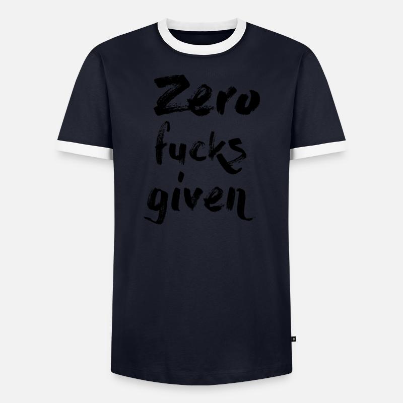 Zero Fucks Given T-shirt contrasté Homme