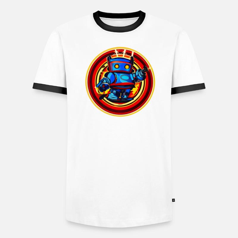 Evil Robot Series 006 Men's Ringer Shirt