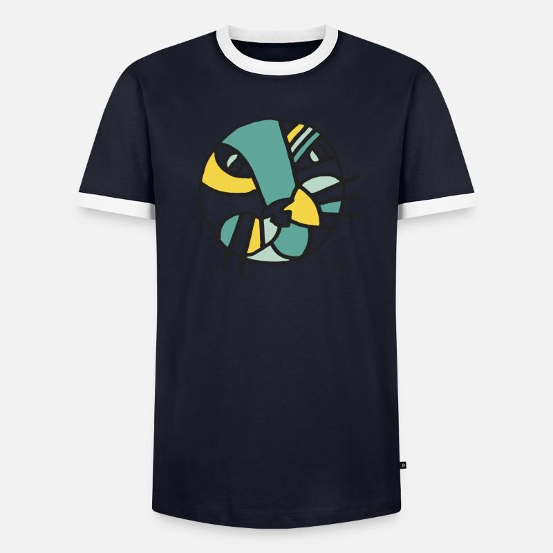 CHAT CIRCLE T-shirt contrasté Homme