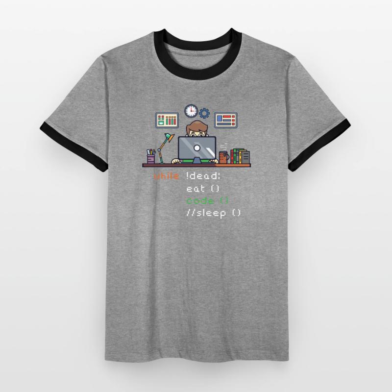 Computer Science Python P... Programmierer & Nerd Männer Kontrast-T-Shirt