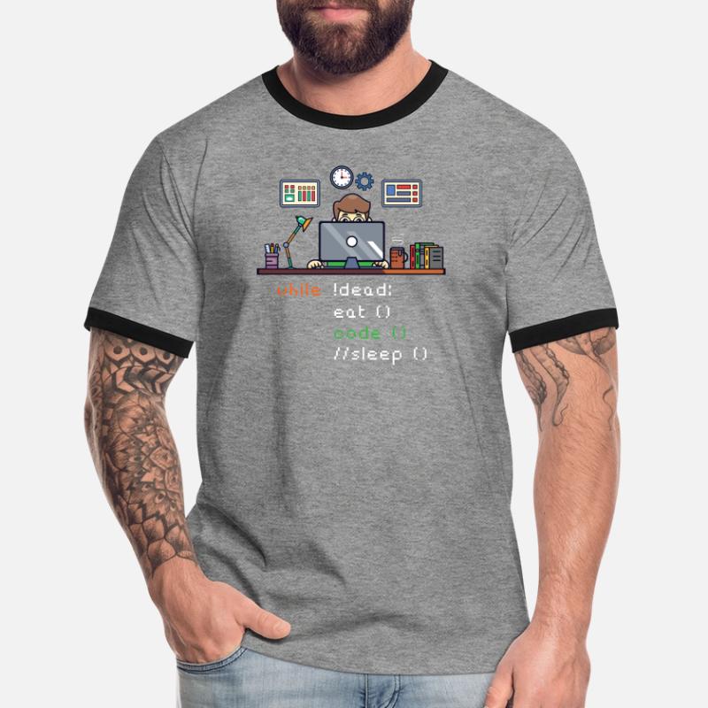 Computer Science Python P... Programmierer & Nerd Männer Kontrast-T-Shirt