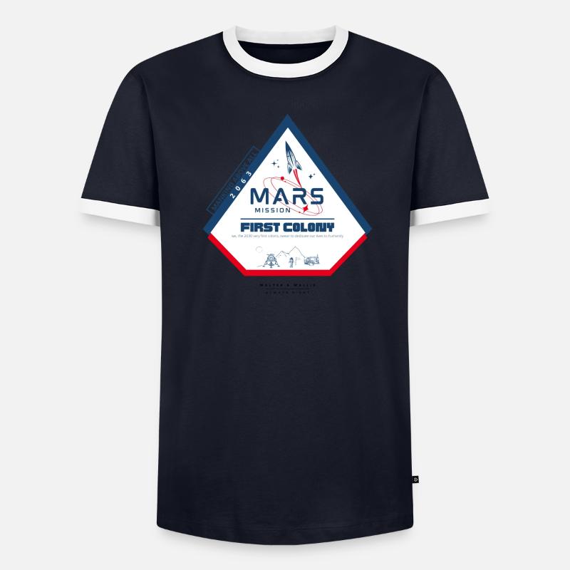 Walter & Wallis - Mars 3 Men's Ringer Shirt