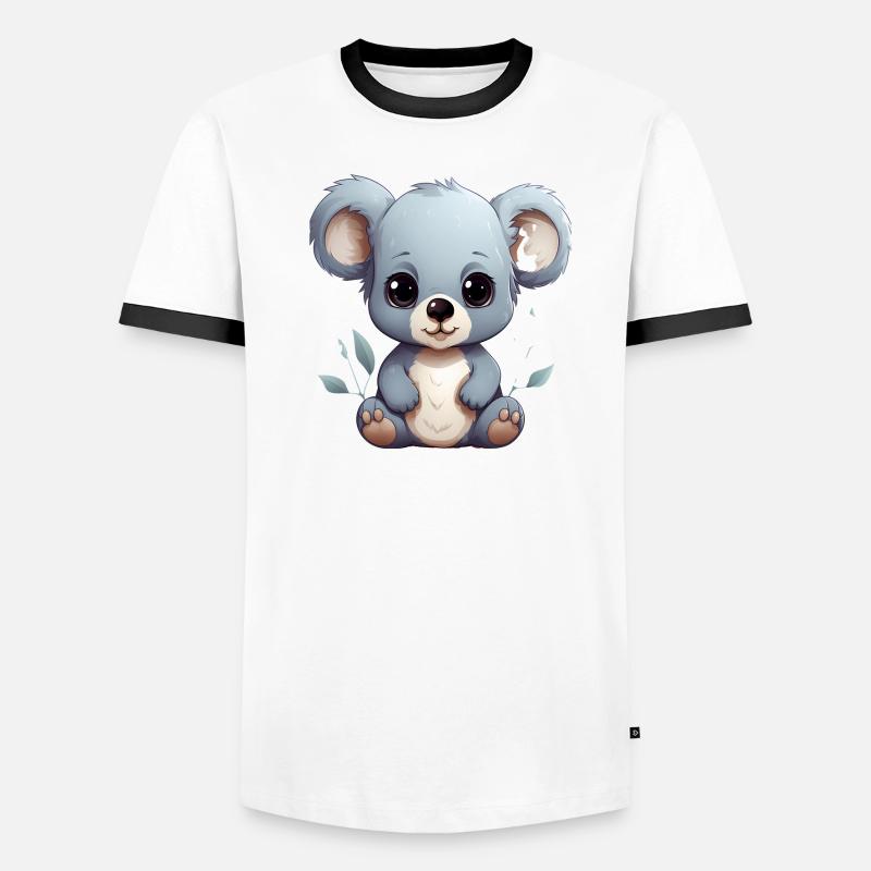 Bébé Koala mignon T-shirt contrasté Homme