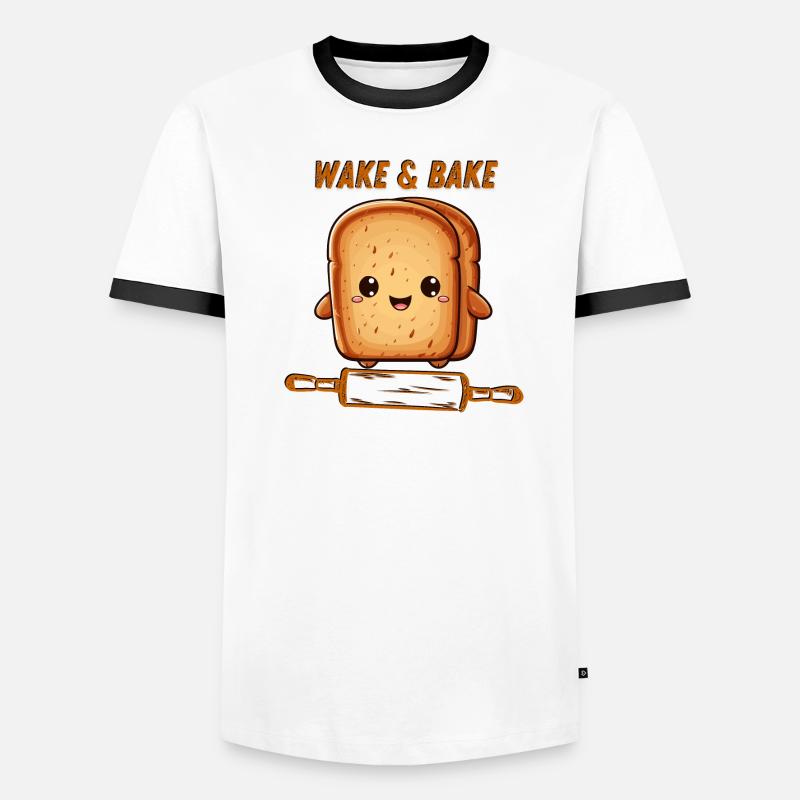 Wake Bake Männer Kontrast-T-Shirt