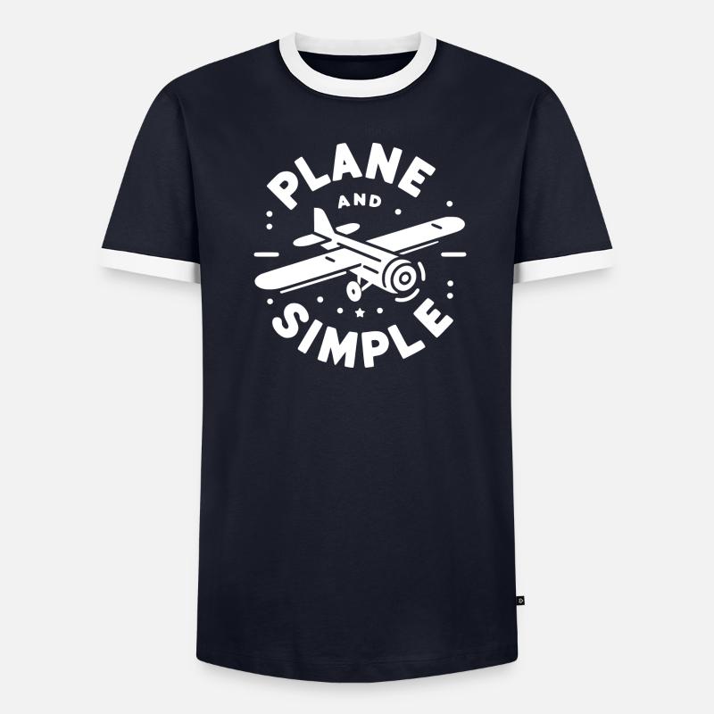Plan et Simple T-shirt contrasté Homme