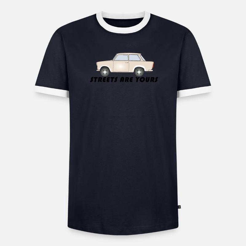 Impression de voiture T-shirt contrasté Homme