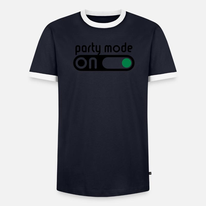 Party Mode On (Fêter / Allumer Interrupteur) T-shirt contrasté Homme