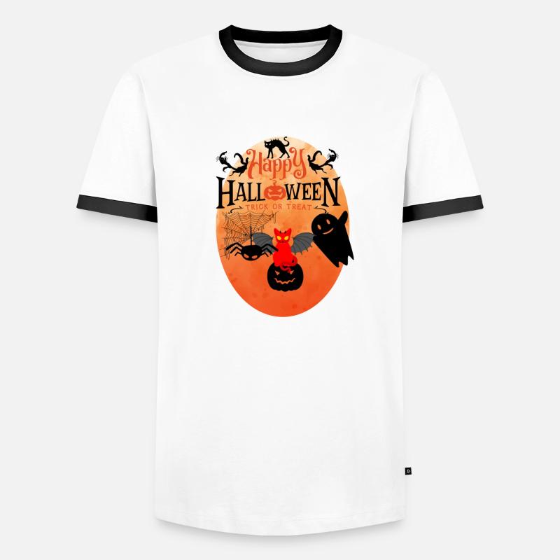 Cat-o-ween die Monster sind raus! Männer Kontrast-T-Shirt