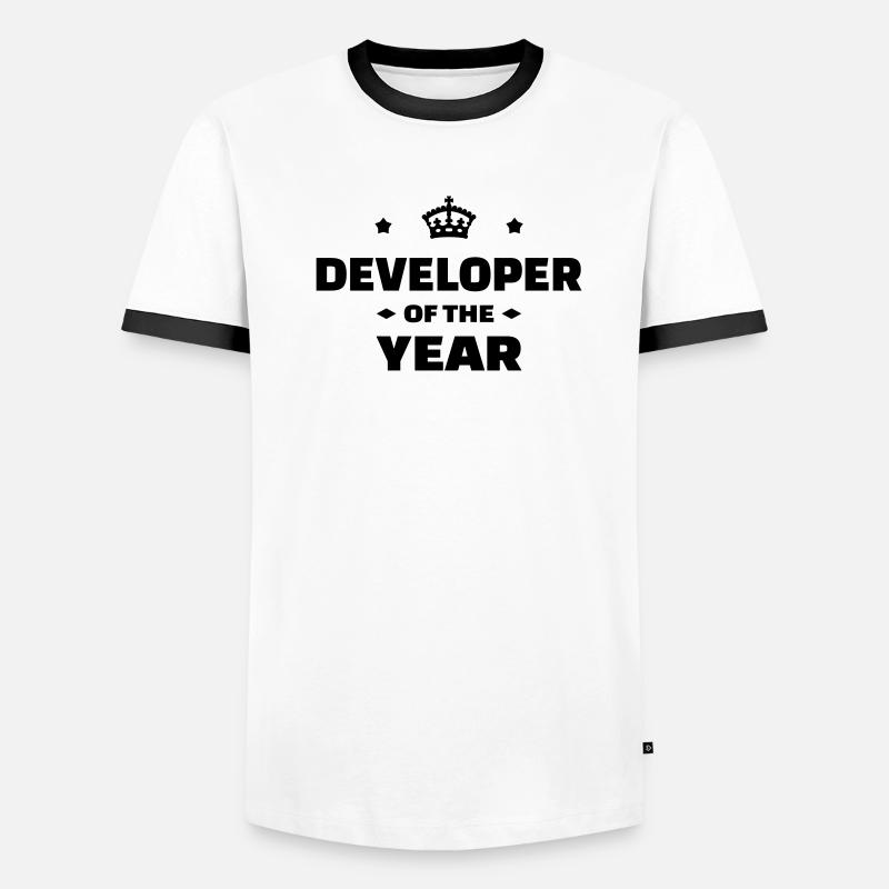 Developer Entwickler Développeur Computer Geek Men's Ringer Shirt