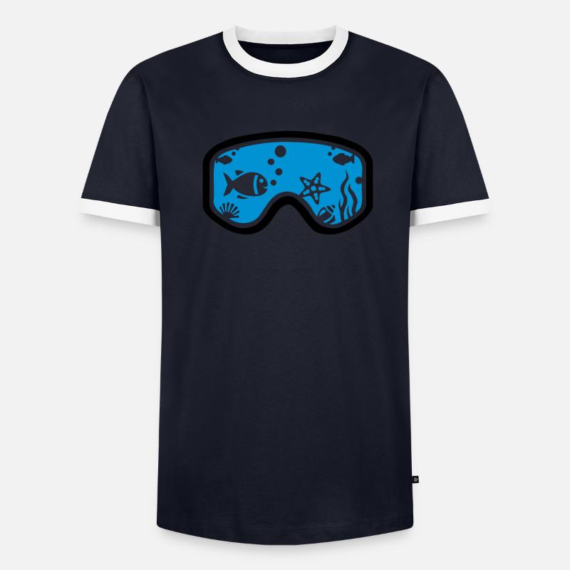 Plongée T-shirt contrasté Homme