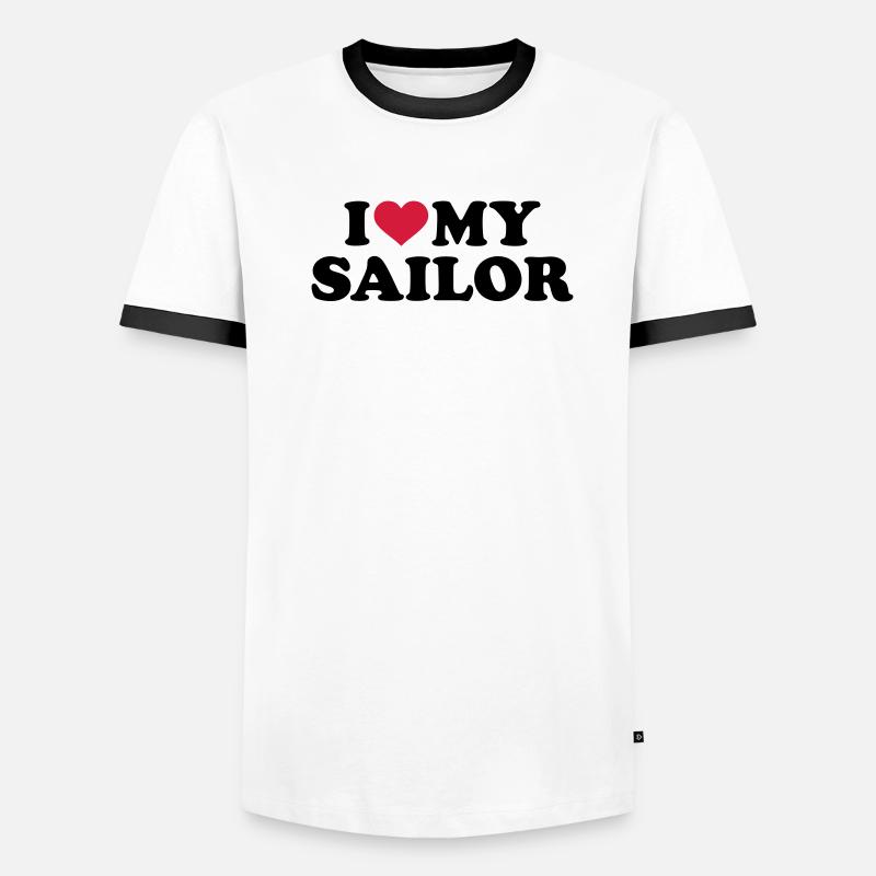 Matrose Männer Kontrast-T-Shirt