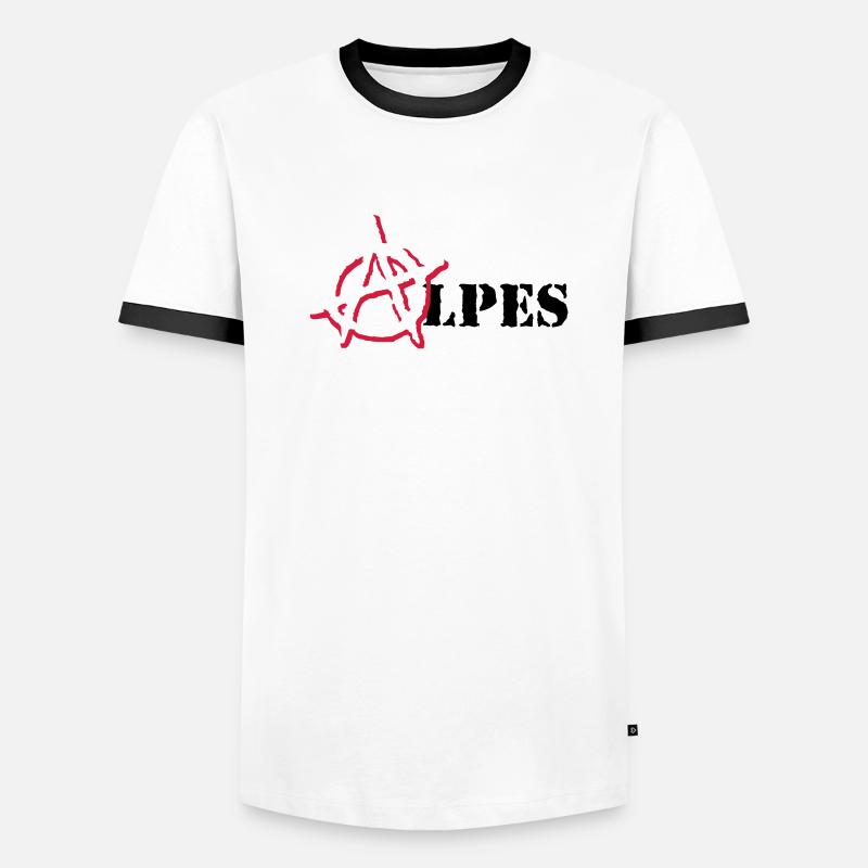 Anarchy Alpen Männer Kontrast-T-Shirt