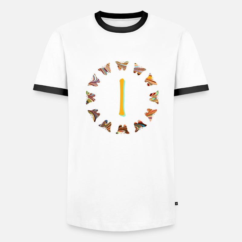 Papillons E 56 i T-shirt contrasté Homme