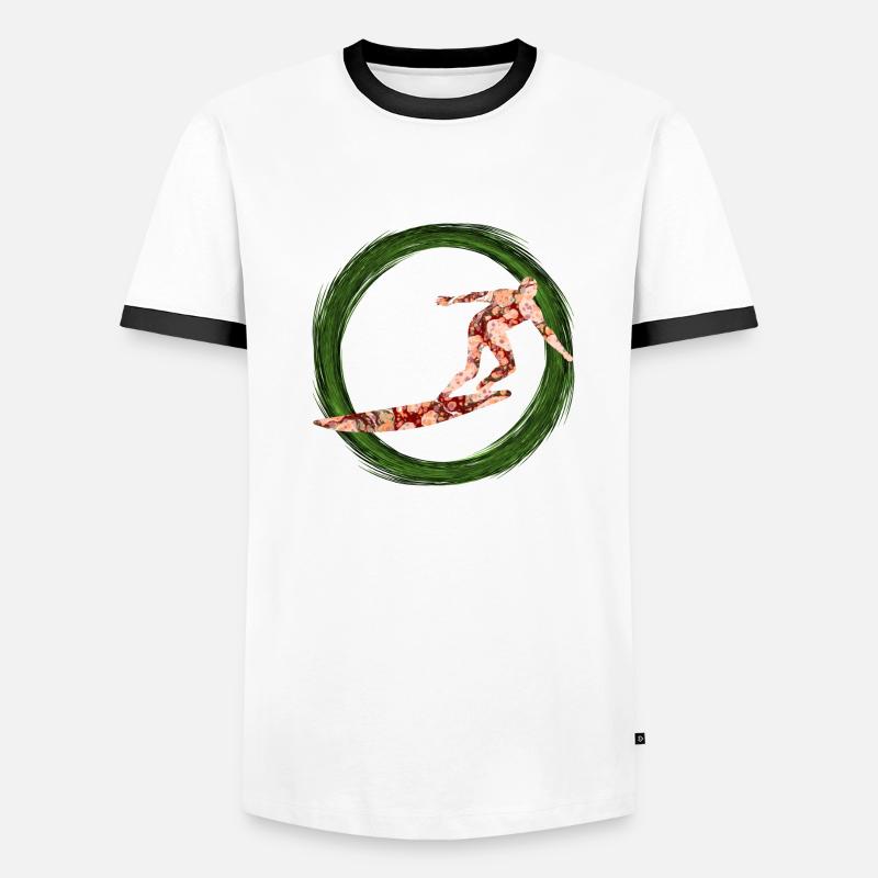 Surfeur E 214 T-shirt contrasté Homme