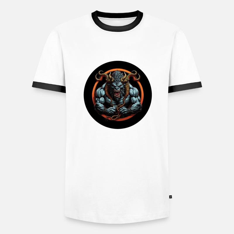Muscular Devil Men's Ringer Shirt