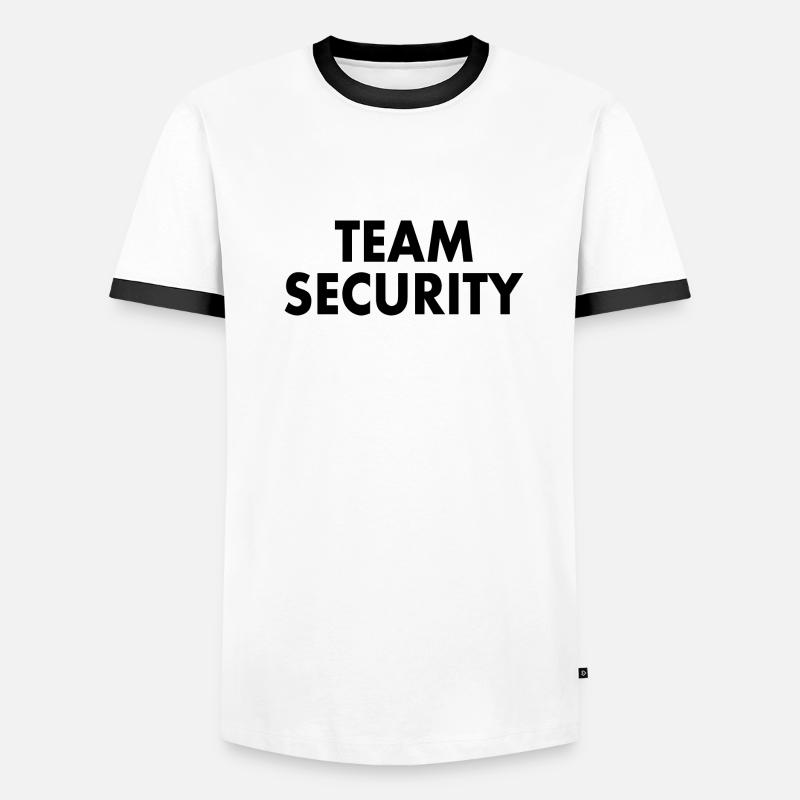 Team security Männer Kontrast-T-Shirt