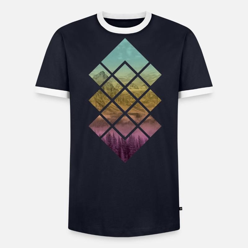 Landscape mode Men's Ringer Shirt