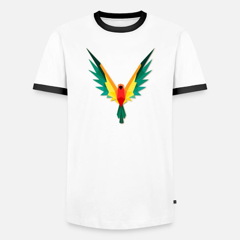 Perroquet Polygone T-shirt contrasté Homme