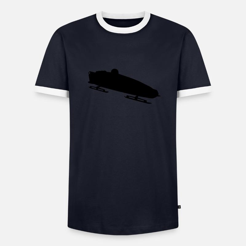 Bobfahrer - Männer Kontrast-T-Shirt - undefined
