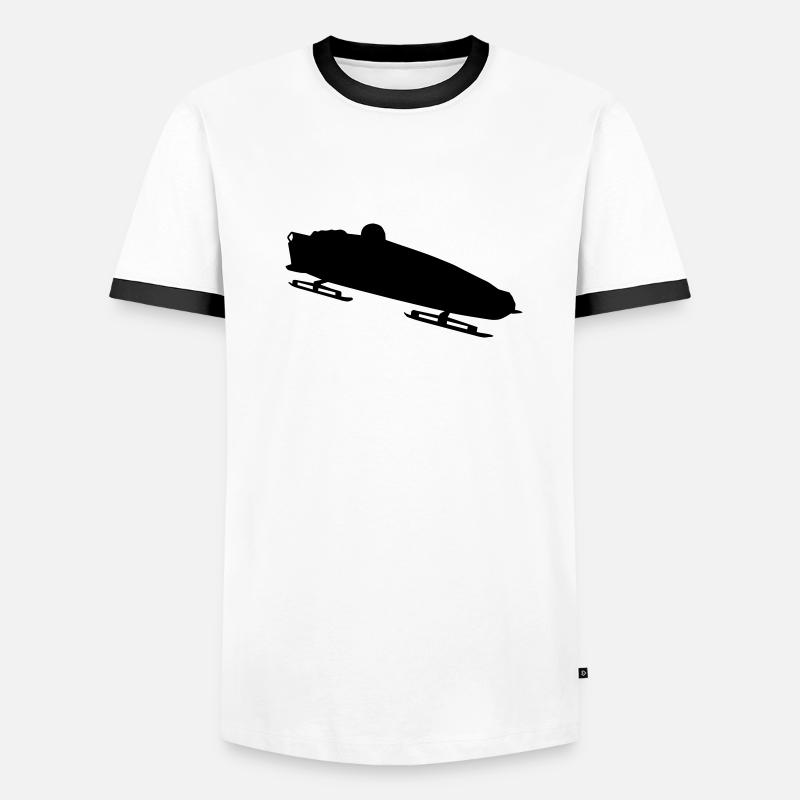 Bobfahrer Männer Kontrast-T-Shirt