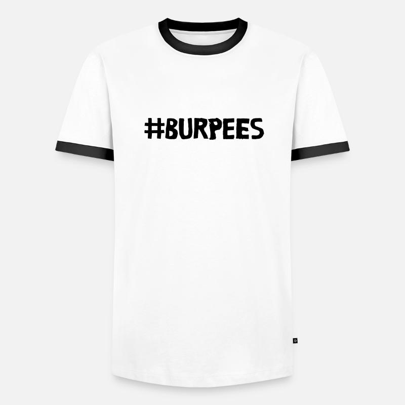 Burpees Hashtag Men's Ringer Shirt