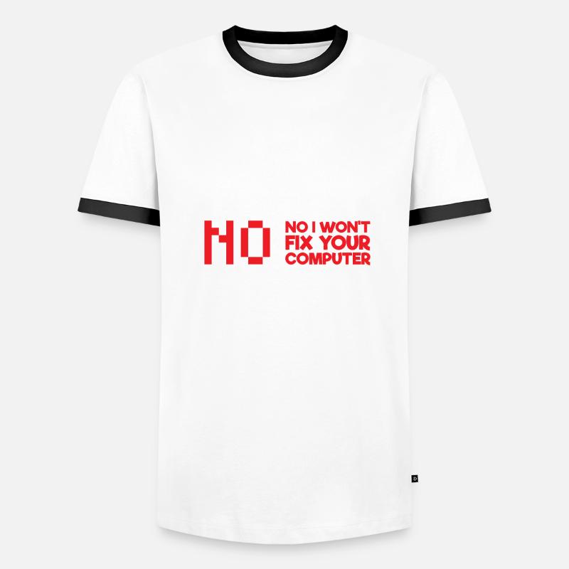Oui Je suis un programmeur Informatique Informatique T-shirt contrasté Homme